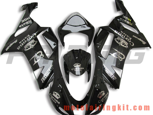 Kits de carenado aptos para ZX6R ZX-6R 636 2007 2008 ZX6R 636 07 08 Molde de inyección de plástico ABS Carrocería completa para motocicleta Marco de carrocería de posventa (negro) B054