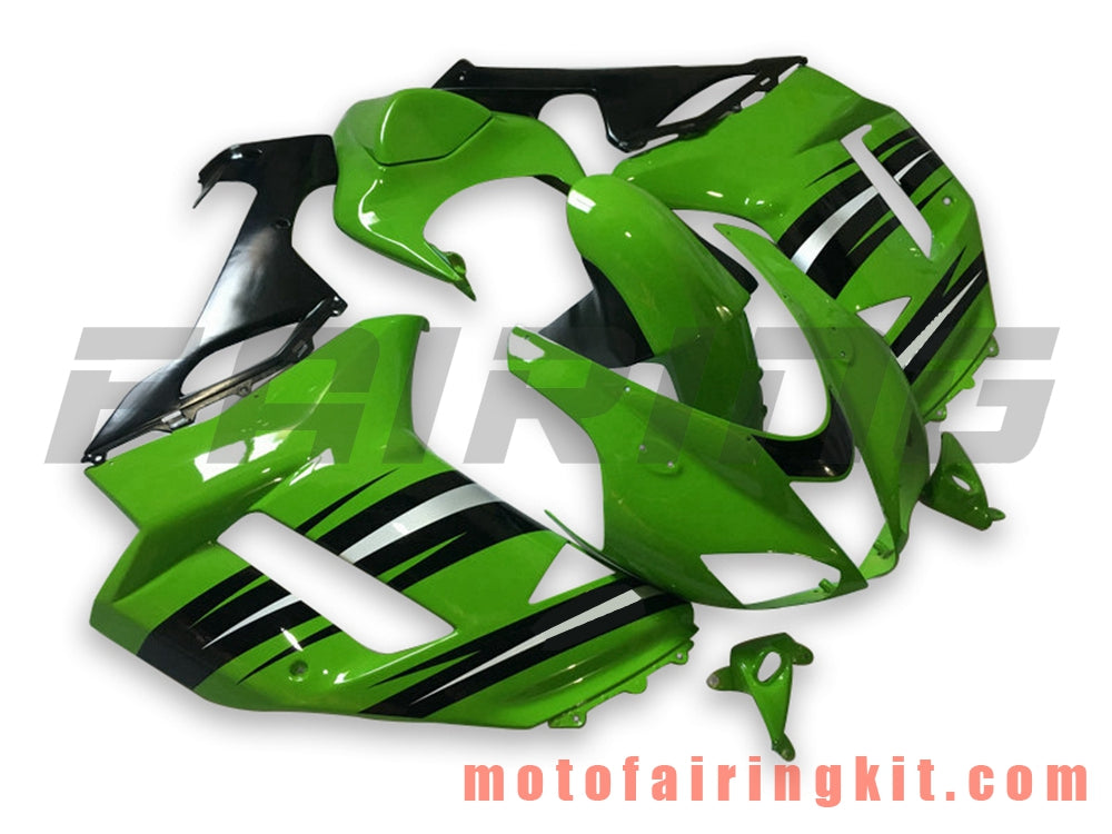 Kits de carenado aptos para ZX6R ZX-6R 636 2007 2008 ZX6R 636 07 08 Molde de inyección de plástico ABS Carrocería completa para motocicleta Marco de carrocería de posventa (verde y negro) B055