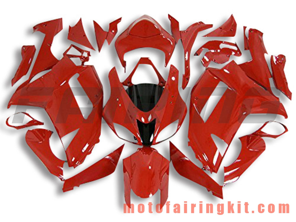 Kits de carenado aptos para ZX6R ZX-6R 636 2007 2008 ZX6R 636 07 08 Molde de inyección de plástico ABS Carrocería completa para motocicleta Carrocería del mercado de accesorios Marco (rojo) B060