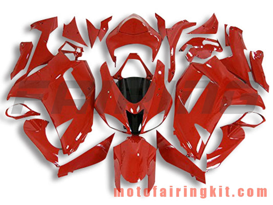 Fairing Kits Fit for ZX6R ZX-6R 636 2007 2008 ZX6R 636 07 08 Plastic ABS Injection Mold Complete Motorcycle Body Aftermarket Bodywork Frame (Red) B060