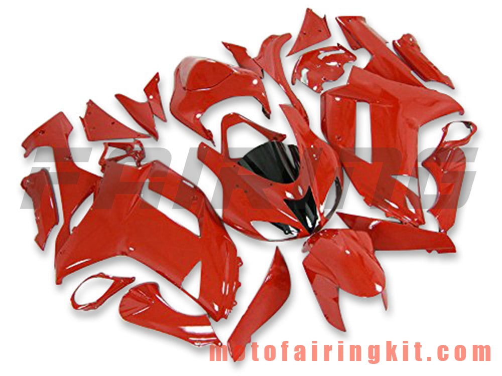 Kits de carenado aptos para ZX6R ZX-6R 636 2007 2008 ZX6R 636 07 08 Molde de inyección de plástico ABS Carrocería completa para motocicleta Carrocería del mercado de accesorios Marco (rojo) B060