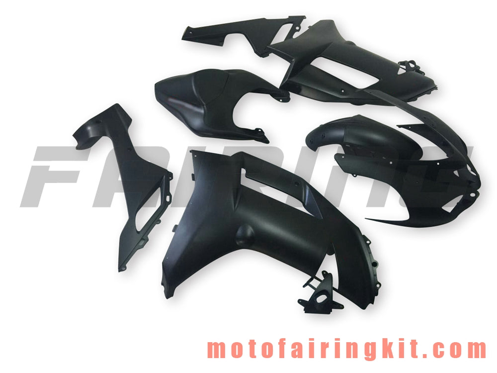 Fairing Kits Fit for ZX6R ZX-6R 636 2007 2008 ZX6R 636 07 08 Plastic ABS Injection Mold Complete Motorcycle Body Aftermarket Bodywork Frame (Black) B068