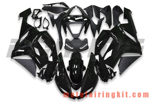 Fairing Kits Fit for ZX6R ZX-6R 636 2007 2008 ZX6R 636 07 08 Plastic ABS Injection Mold Complete Motorcycle Body Aftermarket Bodywork Frame (Black) B073