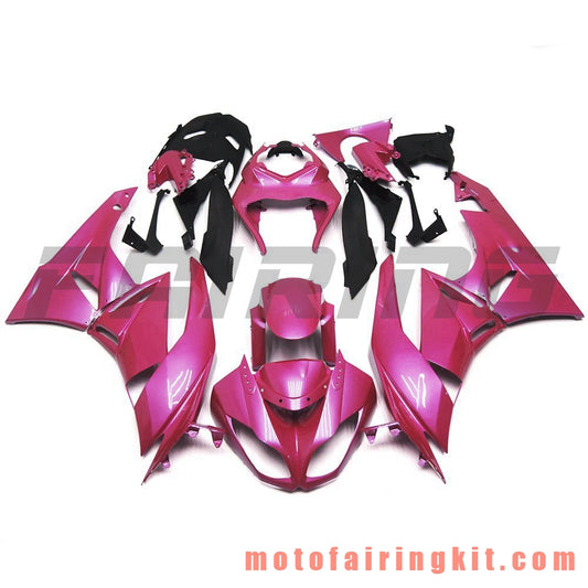 Kits de carenado aptos para ZX6R ZX-6R 636 2009 2010 2011 2012 09 10 11 12 Molde de inyección de plástico ABS Carrocería completa para motocicleta Carrocería del mercado de accesorios Marco (rosa) B001