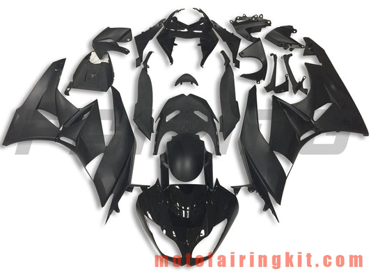 Fairing Kits Fit for ZX6R ZX-6R 636 2009 2010 2011 2012 09 10 11 12 Plastic ABS Injection Mold Complete Motorcycle Body Aftermarket Bodywork Frame (Black) B010