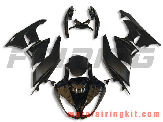 Fairing Kits Fit for ZX6R ZX-6R 636 2009 2010 2011 2012 09 10 11 12 Plastic ABS Injection Mold Complete Motorcycle Body Aftermarket Bodywork Frame (Black) B012