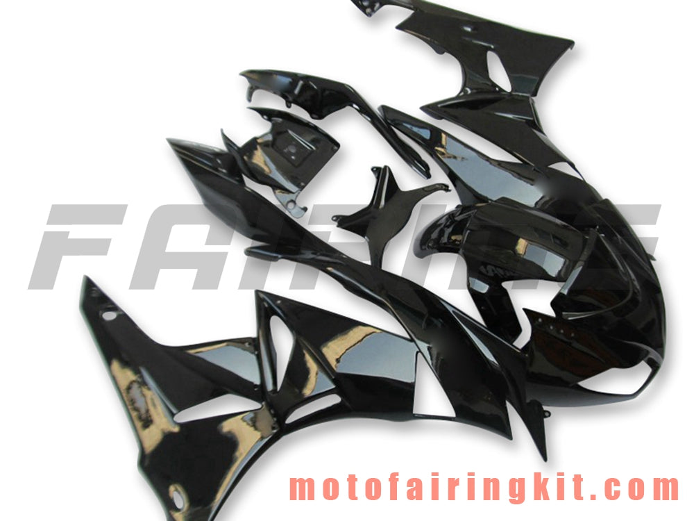 Fairing Kits Fit for ZX6R ZX-6R 636 2009 2010 2011 2012 09 10 11 12 Plastic ABS Injection Mold Complete Motorcycle Body Aftermarket Bodywork Frame (Black) B016