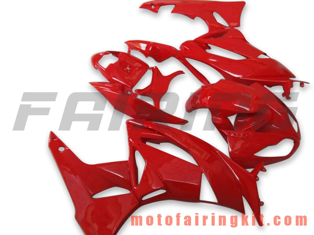 Fairing Kits Fit for ZX6R ZX-6R 636 2009 2010 2011 2012 09 10 11 12 Plastic ABS Injection Mold Complete Motorcycle Body Aftermarket Bodywork Frame (Red) B017