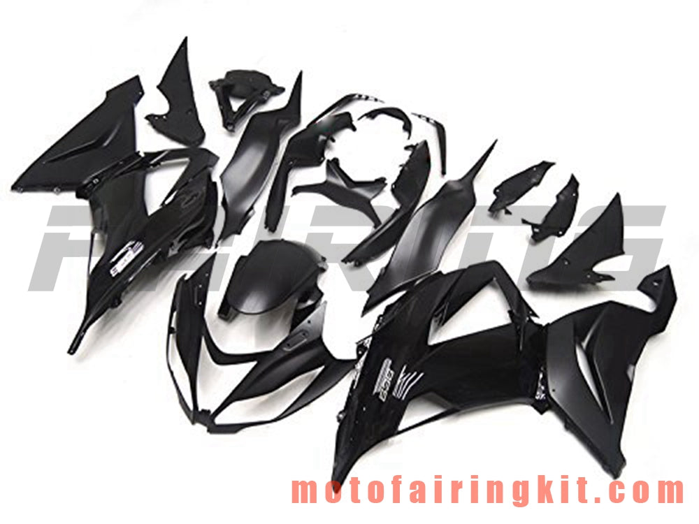 Fairing Kits Fit for ZX6R ZX-6R 636 2013 2014 2015 2016 2017 2018 Plastic ABS Injection Mold Complete Motorcycle Body Aftermarket Bodywork Frame (Black) B005