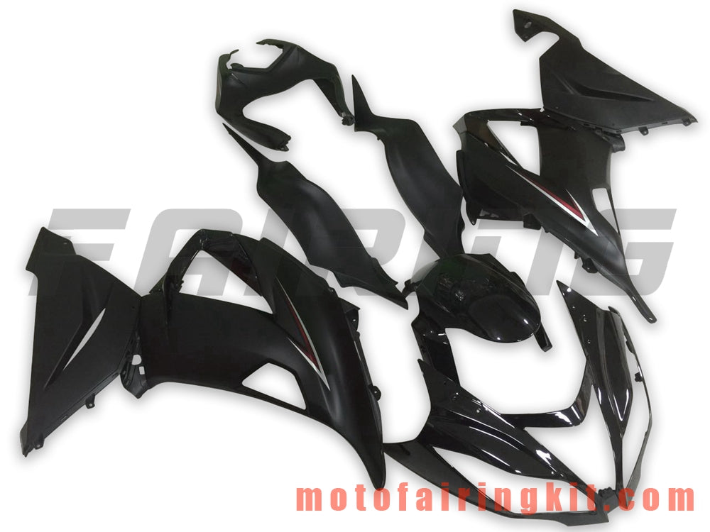 Fairing Kits Fit for ZX6R ZX-6R 636 2013 2014 2015 2016 2017 2018 Plastic ABS Injection Mold Complete Motorcycle Body Aftermarket Bodywork Frame (Black) B009