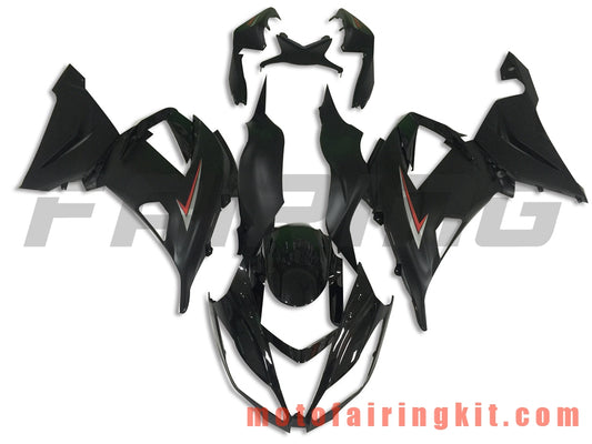 Fairing Kits Fit for ZX6R ZX-6R 636 2013 2014 2015 2016 2017 2018 Plastic ABS Injection Mold Complete Motorcycle Body Aftermarket Bodywork Frame (Black) B010