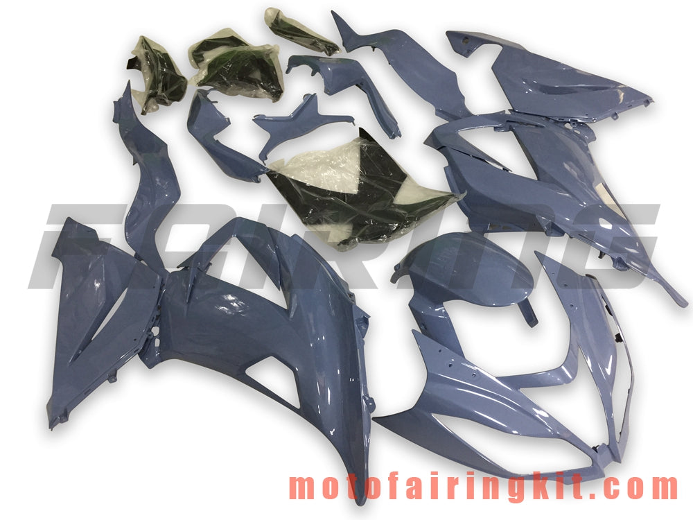 Fairing Kits Fit for ZX6R ZX-6R 636 2013 2014 2015 2016 2017 2018 Plastic ABS Injection Mold Complete Motorcycle Body Aftermarket Bodywork Frame (Blue) B014