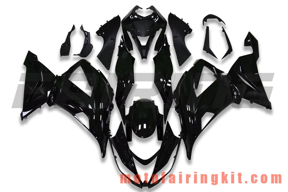 Fairing Kits Fit for ZX6R ZX-6R 636 2013 2014 2015 2016 2017 2018 Plastic ABS Injection Mold Complete Motorcycle Body Aftermarket Bodywork Frame (Black) B019