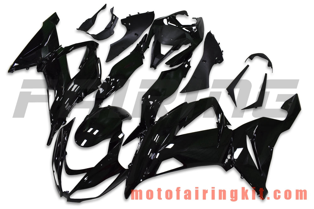 Fairing Kits Fit for ZX6R ZX-6R 636 2013 2014 2015 2016 2017 2018 Plastic ABS Injection Mold Complete Motorcycle Body Aftermarket Bodywork Frame (Black) B019