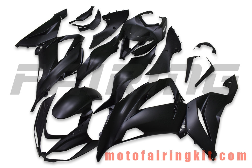 Fairing Kits Fit for ZX6R ZX-6R 636 2013 2014 2015 2016 2017 2018 Plastic ABS Injection Mold Complete Motorcycle Body Aftermarket Bodywork Frame (Black) B023