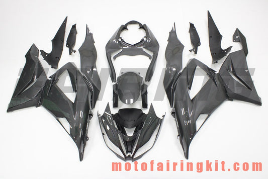 Fairing Kits Fit for ZX6R ZX-6R 636 2013 2014 2015 2016 2017 2018 Plastic ABS Injection Mold Complete Motorcycle Body Aftermarket Bodywork Frame (Carbon Fiber) B201