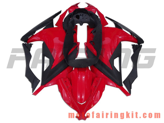 Fairing Kits Fit for EX300R ZX300R 2013 2014 2015 2016 2017 EX300R ZX300R Plastic ABS Injection Mold Complete Motorcycle Body Aftermarket Bodywork Frame (Red & Black) B004