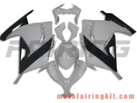 Fairing Kits Fit for EX300R ZX300R 2013 2014 2015 2016 2017 EX300R ZX300R Plastic ABS Injection Mold Complete Motorcycle Body Aftermarket Bodywork Frame (White & Black) B015