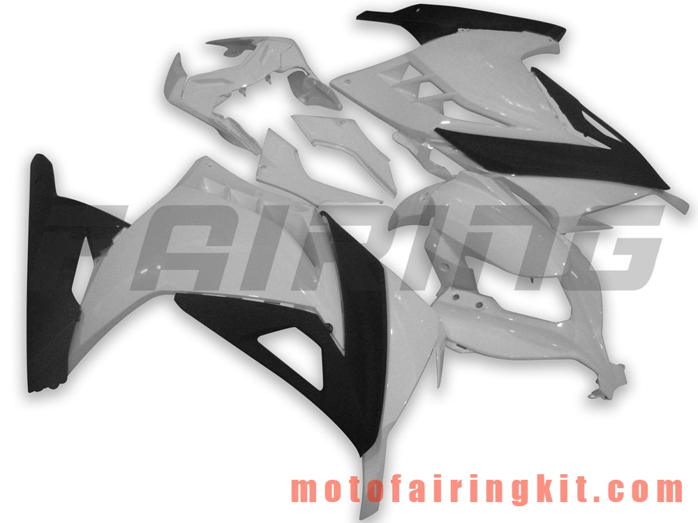 Fairing Kits Fit for EX300R ZX300R 2013 2014 2015 2016 2017 EX300R ZX300R Plastic ABS Injection Mold Complete Motorcycle Body Aftermarket Bodywork Frame (White & Black) B015