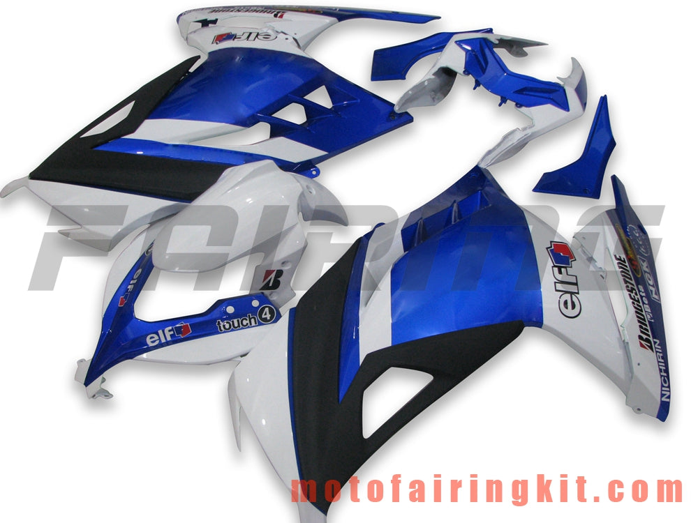 Fairing Kits Fit for EX300R ZX300R 2013 2014 2015 2016 2017 EX300R ZX300R Plastic ABS Injection Mold Complete Motorcycle Body Aftermarket Bodywork Frame (Blue & White) B016