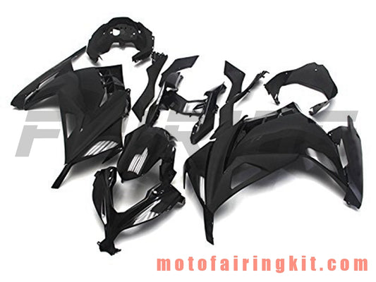 Fairing Kits Fit for EX300R ZX300R 2013 2014 2015 2016 2017 EX300R ZX300R Plastic ABS Injection Mold Complete Motorcycle Body Aftermarket Bodywork Frame (Black) B024