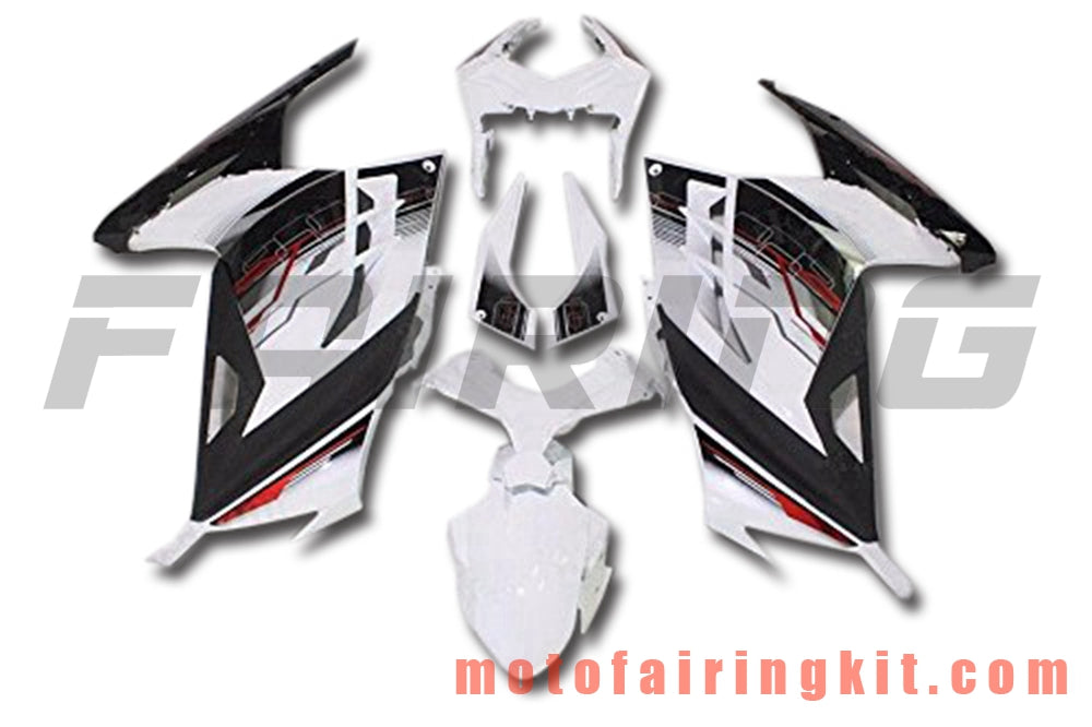 Fairing Kits Fit for EX300R ZX300R 2013 2014 2015 2016 2017 EX300R ZX300R Plastic ABS Injection Mold Complete Motorcycle Body Aftermarket Bodywork Frame (White & Black) B039