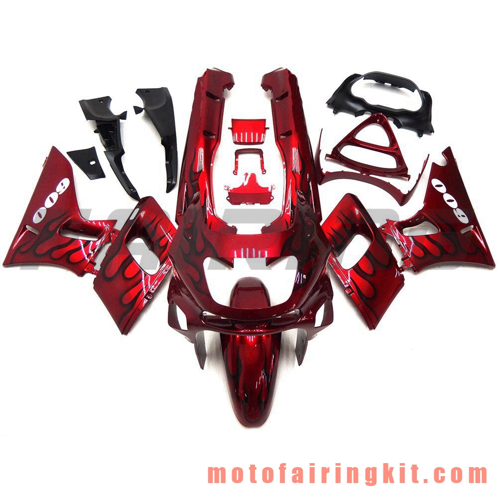 Fairing Kits Fit for ZZR400 1993 - 2007 93 94 95 96 97 98 99 02 03 04 05 06 07 Plastic ABS Injection Mold Complete Motorcycle Body Aftermarket Bodywork Frame (Red) B004