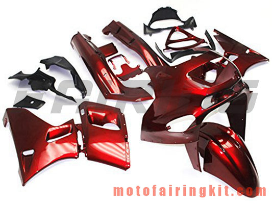 Kits de carenado aptos para ZZR400 1993 - 2007 93 94 95 96 97 98 99 02 03 04 05 06 07 Molde de inyección de plástico ABS Carrocería completa para motocicleta Carrocería del mercado de accesorios Marco (rojo) B007