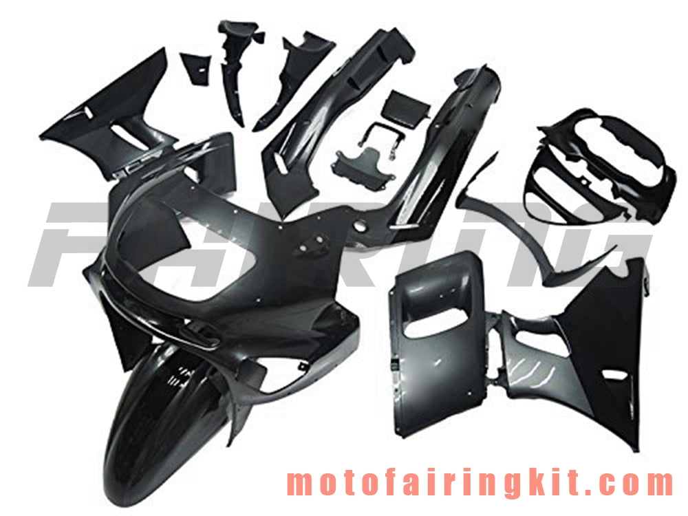 Kits de carenado aptos para ZZR400 1993 - 2007 93 94 95 96 97 98 99 02 03 04 05 06 07 Molde de inyección de plástico ABS Carrocería completa para motocicleta Marco de carrocería de posventa (gris y negro) B013