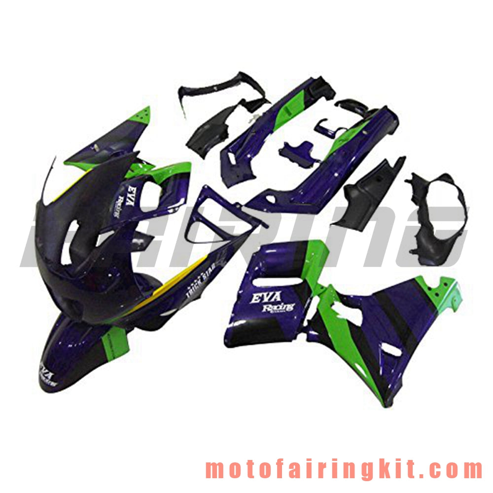 Fairing Kits Fit for ZZR400 1993 - 2007 93 94 95 96 97 98 99 02 03 04 05 06 07 Plastic ABS Injection Mold Complete Motorcycle Body Aftermarket Bodywork Frame (Purple & Green) B016