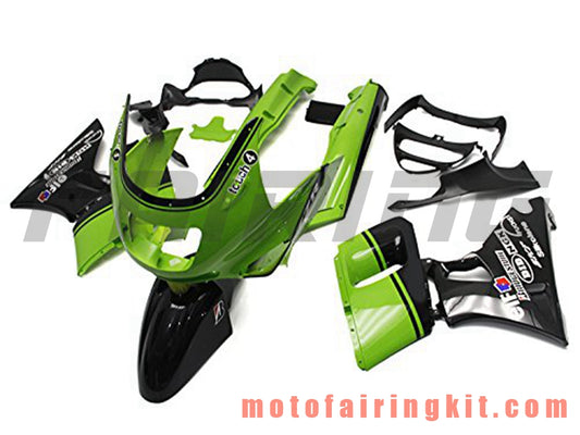 Fairing Kits Fit for ZZR400 1993 - 2007 93 94 95 96 97 98 99 02 03 04 05 06 07 Plastic ABS Injection Mold Complete Motorcycle Body Aftermarket Bodywork Frame (Green & Black) B017