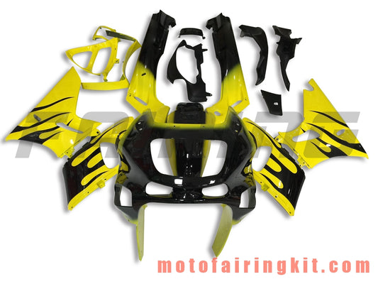 Kits de carenado aptos para ZZR400 1993 - 2007 93 94 95 96 97 98 99 02 03 04 05 06 07 Molde de inyección de plástico ABS Carrocería completa para motocicleta Carrocería del mercado de accesorios Marco (amarillo y negro) B020