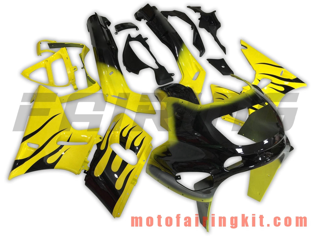 Kits de carenado aptos para ZZR400 1993 - 2007 93 94 95 96 97 98 99 02 03 04 05 06 07 Molde de inyección de plástico ABS Carrocería completa para motocicleta Carrocería del mercado de accesorios Marco (amarillo y negro) B020