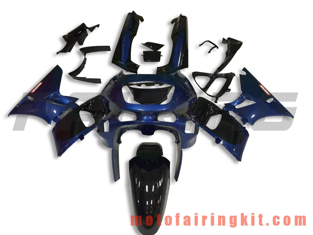 Fairing Kits Fit for ZZR400 1993 - 2007 93 94 95 96 97 98 99 02 03 04 05 06 07 Plastic ABS Injection Mold Complete Motorcycle Body Aftermarket Bodywork Frame (Blue & Black) B021