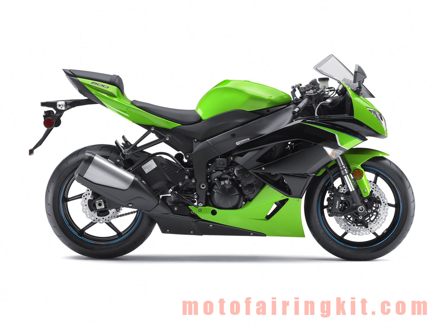 オートバイ デカール ステッカー ZX6R ZX-6R 636 2009 2010 2011 2012 09 10 11 12 バイク レーシング フェアリング デカール (グリーン &amp; ブルー)