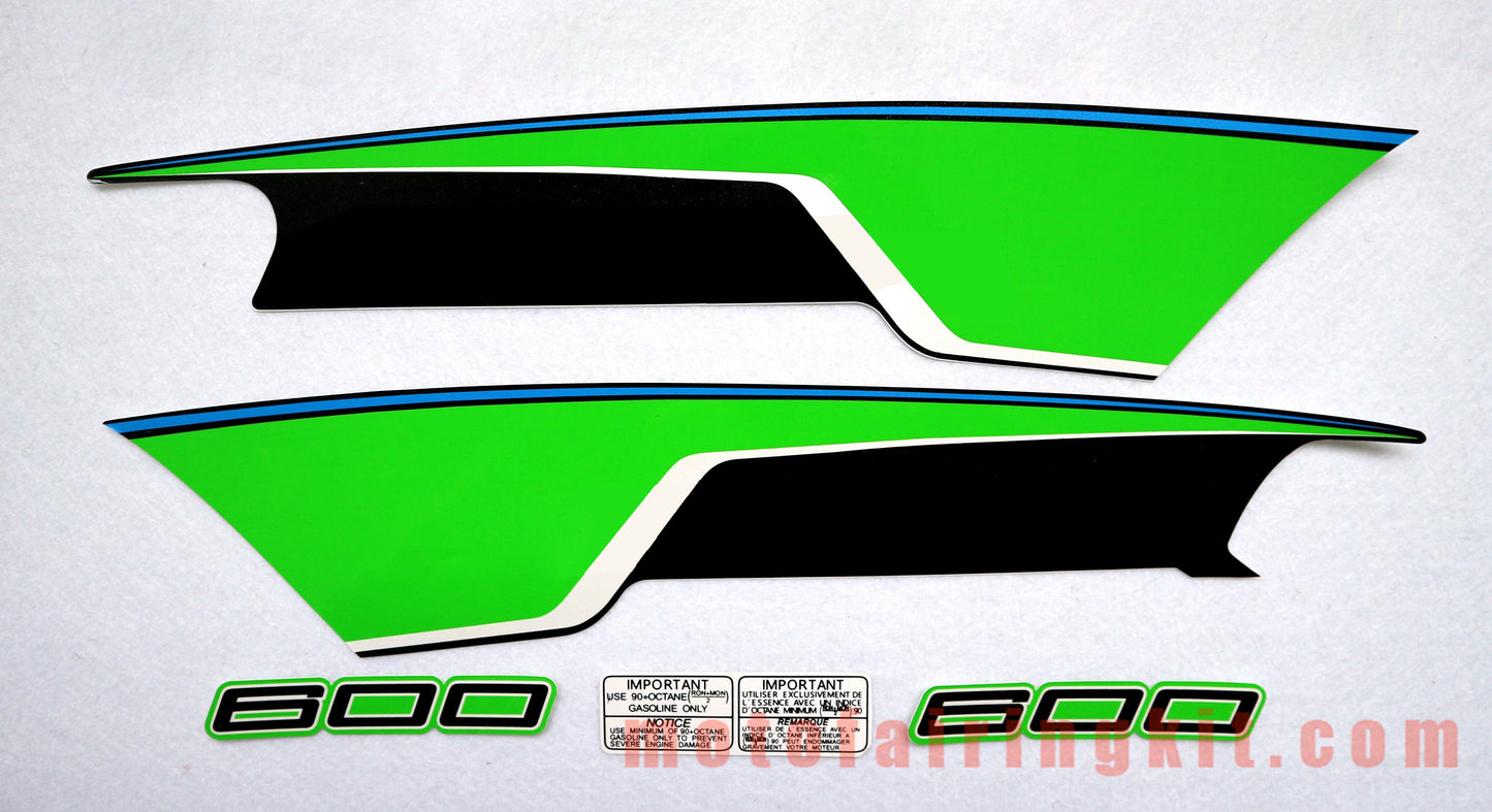 Motorcycle Decals Sticker for ZX6R ZX-6R 636 2009 2010 2011 2012 09 10 11 12 Motorbike Racing Fairing Decal (Green & Blue)