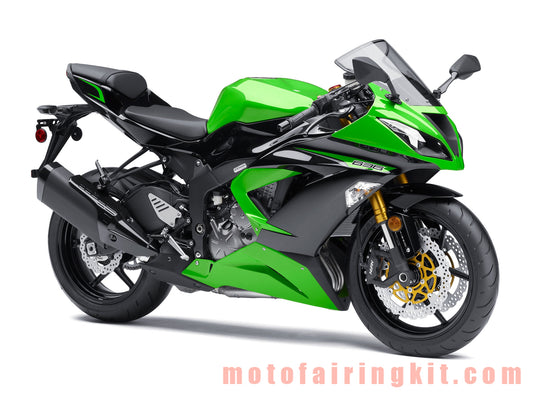 Motorcycle Decals Sticker for ZX6R ZX-6R 636 2013 2014 2015 2016 Motorbike Racing Fairing Decal (Green & Black)