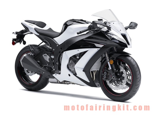 Motorcycle Decals Sticker for ZX-10R ZX10R 2011 2012 2013 2014 2015 Motorbike Racing Fairing Decal (Black & White)