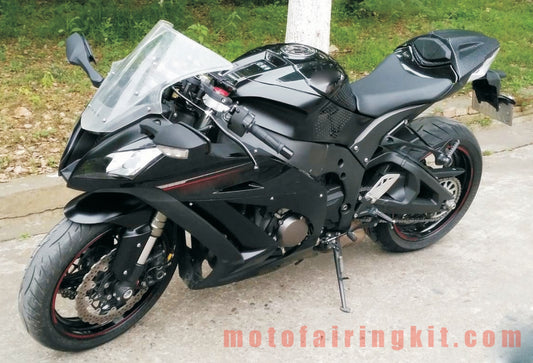 ZX-10R ZX10R 2011 2012 2013 2014 2015 バイク レーシング フェアリング デカール (ブラック &amp; シルバー) 用 オートバイ デカール ステッカー