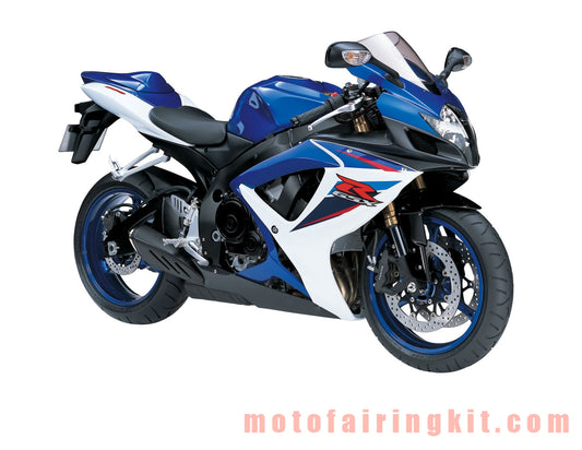 Motorcycle Decals Sticker for GSX-R750 GSX-R600 K6 2006 2007 GSXR 600 750 K6 06 07 Motorbike Racing Fairing Decal (Blue & Red)