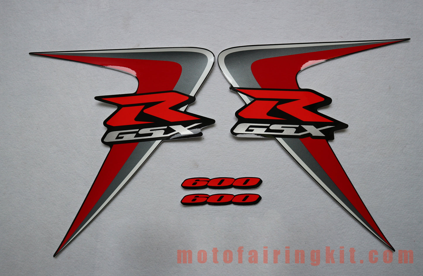 Motorcycle Decals Sticker for GSX-R750 GSX-R600 K6 2006 2007 GSXR 600 750 K6 06 07 Motorbike Racing Fairing Decal (Red)