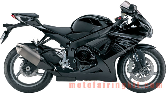 Calcomanías adhesivas para motocicletas GSX-R750 GSX-R600 K11 2011 2012 2013 2014 2015 2016 Calcomanía de carenado de carreras de motocicletas (negro y plateado)