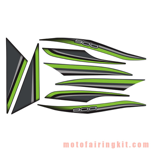 Motorcycle Decals Sticker for Z900 2017 2018 2019 Motorbike Racing Fairing Decal (Green)