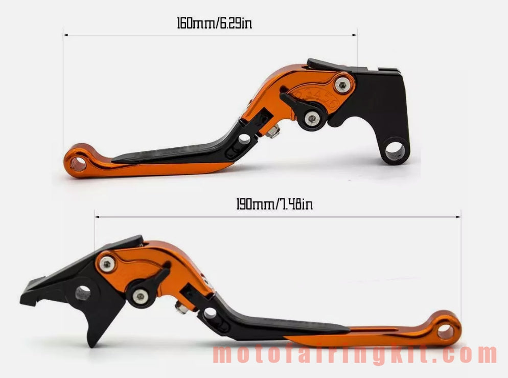 Generic Folding Adjustable Brake Clutch Lever CNC fit Orange