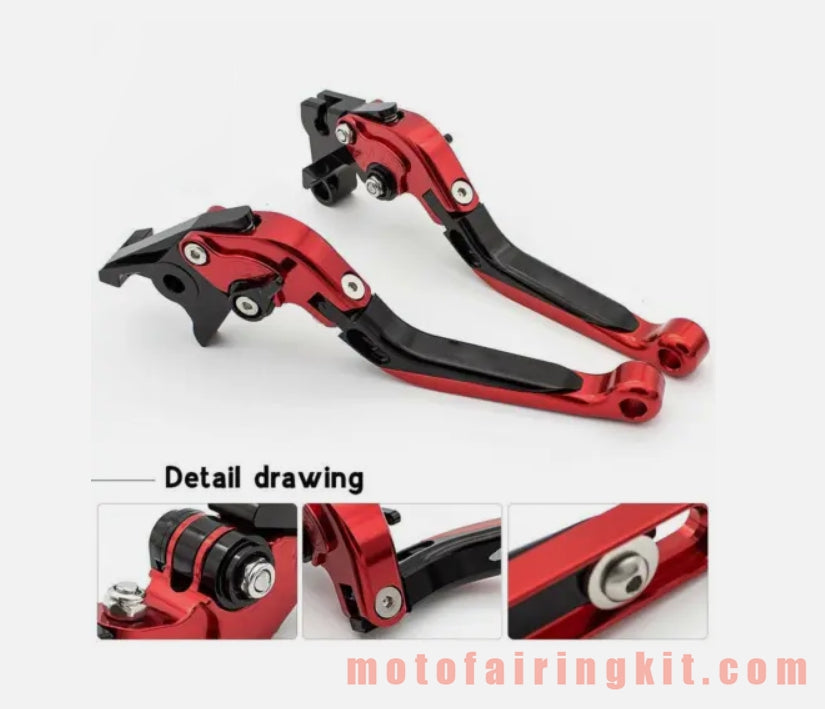 Generic Folding Adjustable Brake Clutch Lever CNC fit Red